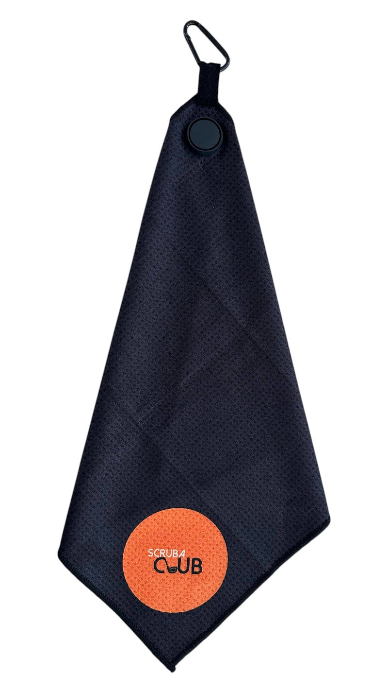 Scrubaclub Towel with Magnetic Clip - Circle Logo