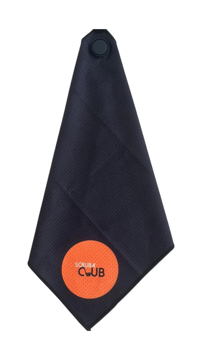 Scrubaclub Towel with Magnetic Clip - Circle Logo