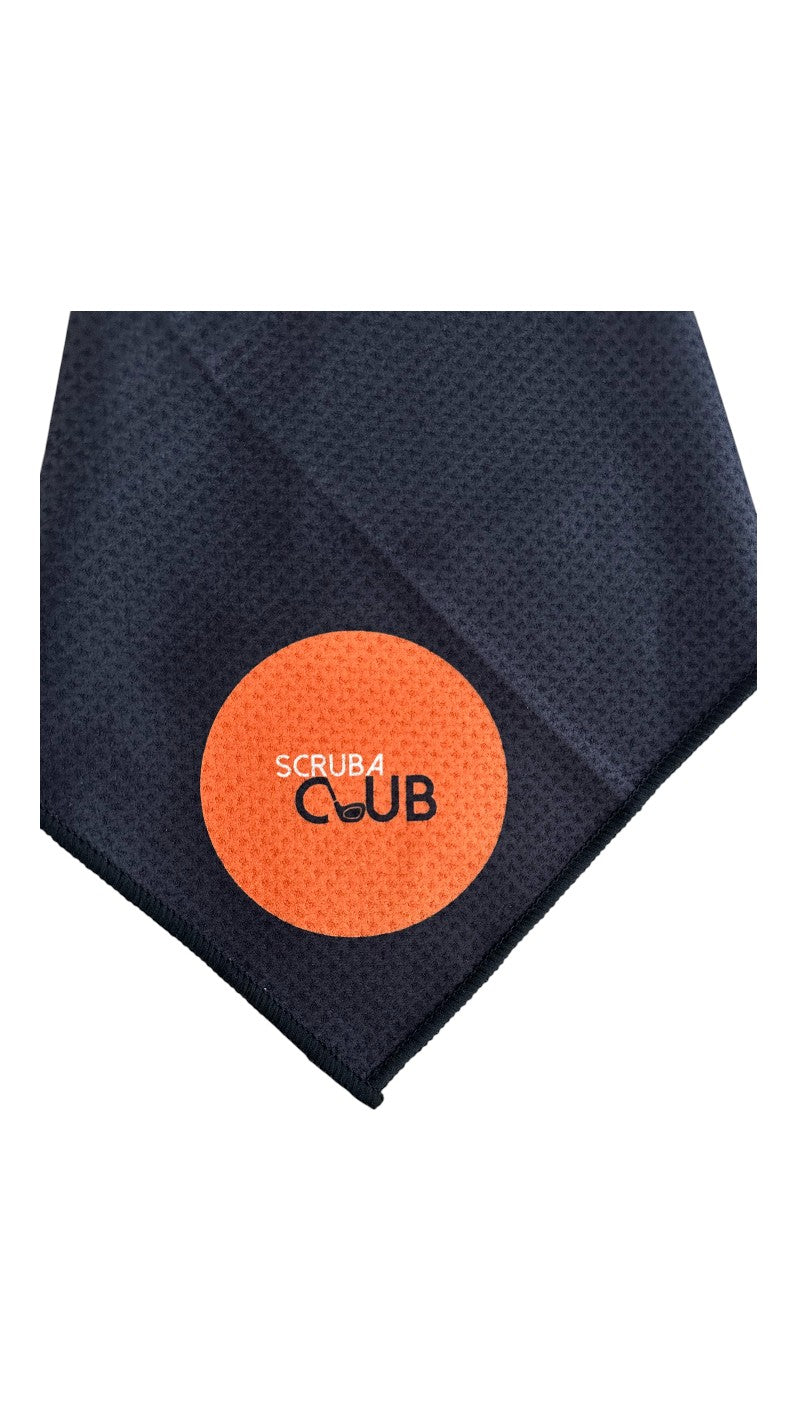 Scrubaclub Towel with Magnetic Clip - Circle Logo